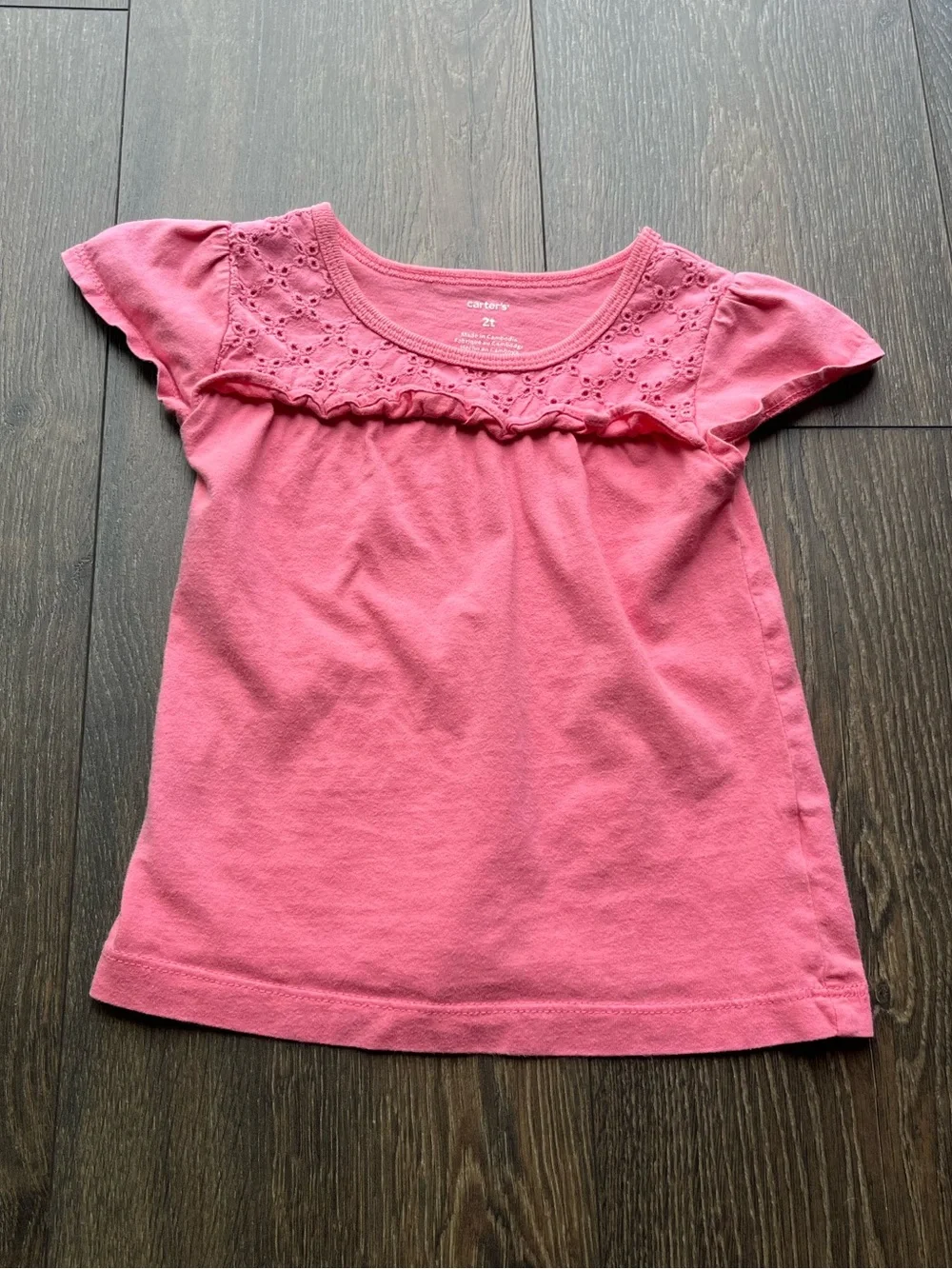 NWOT Carter's Eyelet Short Sleeve T-Shirt